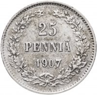купить 50 пенни 1907 L, монета для Финляндии