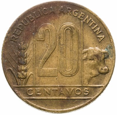 купить Аргентина 20 сентаво (centavos) 1949