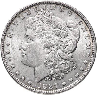 купить США 1 доллар (dollar) 1887 Доллар Моргана Без отметки монетного двора