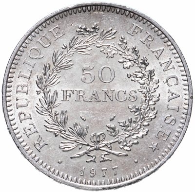 купить Франция 50 франков (francs) 1977