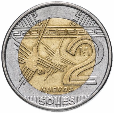 купить Перу 2 новых соля (nuevos soles) 2010-2015, случайная дата