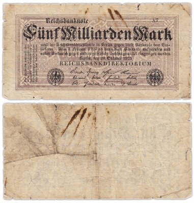 купить Германия 5 миллиардов марок 20.10.1923