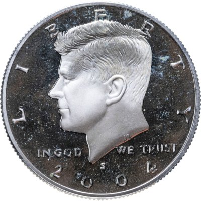 купить США 50 центов (1/2 доллара, half dollar) 2004 Proof Kennedy Half Dollar (Кеннеди) Знак монетного двора "S" - Сан-Франциско