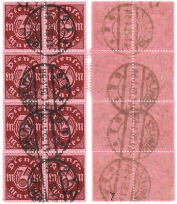купить Германия набор из 1 квартблока 3 марки 1920-1923