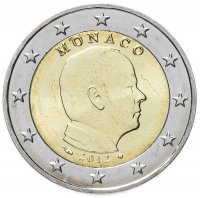 Купить Монако 2 евро 2012 обычная