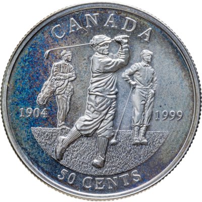 купить Канада 50 центов (cents) 1999 Канадский спорт - Чемпионат по гольфу 1904 года