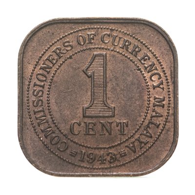 купить Малайя 1 цент (cent) 1943