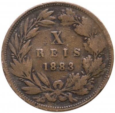 купить Португалия 10 рейс (reis) 1883