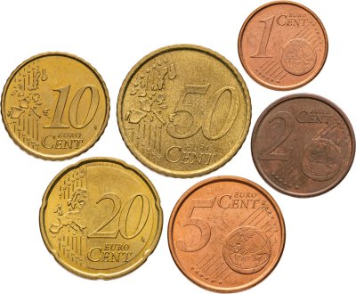 купить Испания Набор из 6 монет 1, 2, 5, 10, 20, 50 евроцентов 2000-2007