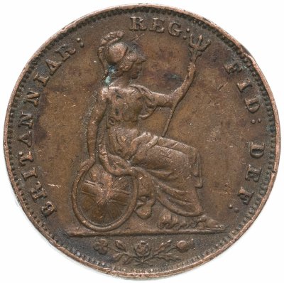 купить Великобритания 1 фартинг 1853
