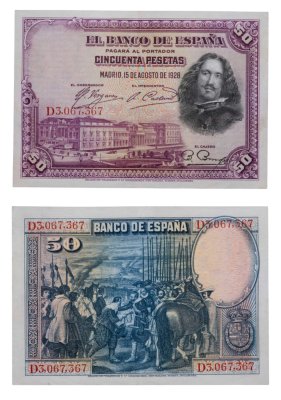 купить Испания 50 песет 1928 (Pick 75)
