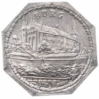купить Германия (Нюрнберг) нотгельд 20 пфеннигов 1921 "Замок" трамвайный жетон