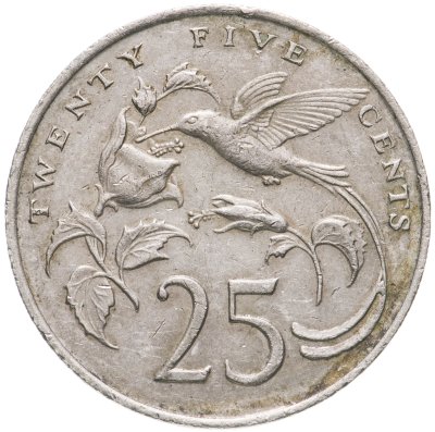 купить Ямайка 25 центов 1986