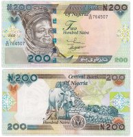 купить Нигерия 200 найра 2002