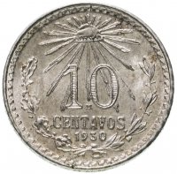 купить Мексика 10 центаво (centavos) 1930 год