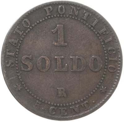 купить Папская область 1 сольдо (soldo) 1867