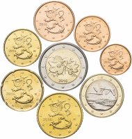 купить Финляндия годовой набор евро 2016 (8 монет, мешковые)