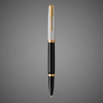 купить Перьевая ручка Parker 51 Premium Black GT, перо: M/F, чернила: Black,Blue, в подарочной упаковке., Металлы: нержавеющая сталь, Позолота 23 Ct, смола, 2026 г.