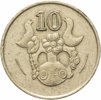 купить Кипр 10 центов (cents) 1983-1990, случайная дата