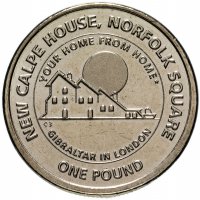 купить Гибралтар 1 фунт 2018 "Новый Calpe House"