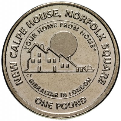 купить Гибралтар 1 фунт 2018 "Новый Calpe House"