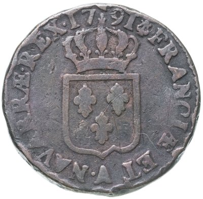 купить Франция 1 соль 1791