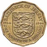 Купить Джерси 1/4 шиллинга (shilling) 1966 "900 лет битве при Гастингсе"