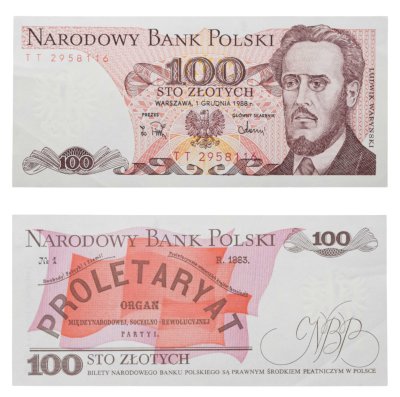 купить Польша 100 злотых 1988 ПРЕСС