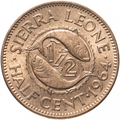 купить Сьерра-Леоне 1/2 цента (cent) 1964