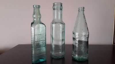 купить Бутылки для уксуса, 3 шт., стекло, 1920-1980 гг.