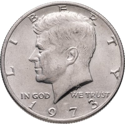 купить США 50 центов (1/2 доллара, half dollar) 1973 "Kennedy Half Dollar (Кеннеди)" без обозначения монетного двора