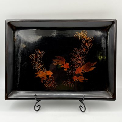 купить Поднос "Рыбки", папье-маше, лак, роспись, Вьетнам, 1950-1960 гг.