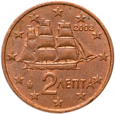 купить Греция 2 евро цента (euro cent) 2002 F