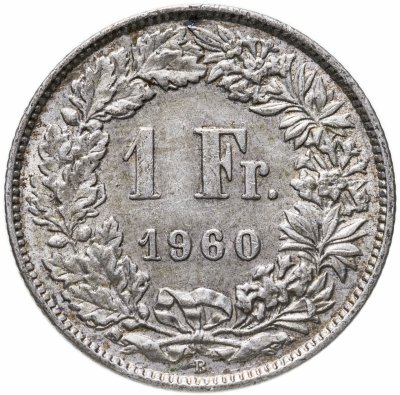 купить Швейцария 1 франк (franc) 1960