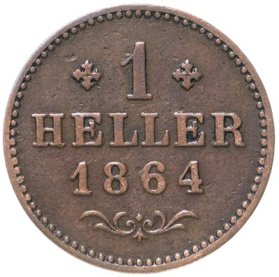 купить Германия, Франкфурт 1 геллер 1864