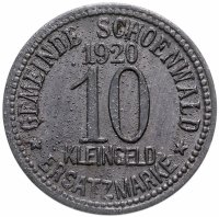 купить Германия (Шёнвальд) нотгельд 10 пфеннигов 1920