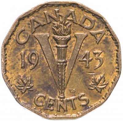купить Канада 5 центов (cents) 1943