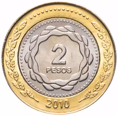 купить Аргентина 2 песо 2010