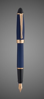 купить Перьевая ручка Aurora Ipsilon Satin blue GT, перо - F, в подарочной коробке, Драгметаллы: позолота, позолота, смола, 2026 г.
