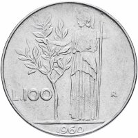 Купить Италия 100 лир случайный год 1955-1989