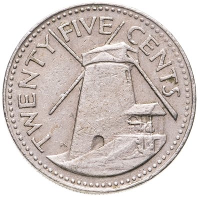 купить Барбадос 25 центов (cents) 1981