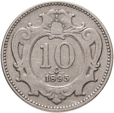 купить Австрия 10 геллеров (heller) 1895