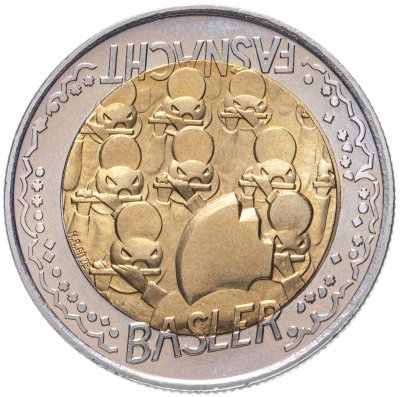 купить Швейцария 5 франков (francs) 2000 Карнавал в Базеле