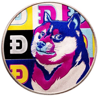 купить United Crypto States 1 Dogecoin 2022 "Doge Собака", в футляре с сертификатом