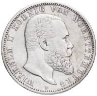 купить Германия (Вюртемберг) 5 марок (mark) 1901