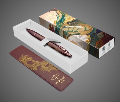 купить Шариковая ручка с чехлом Parker IM Monochrome Brown Dragon Special Edition, стержень:M, цвет чернил: blue, в подарочной упаковке., Покрытия: PVD-покрытие, лак, латунь, 2026 г.