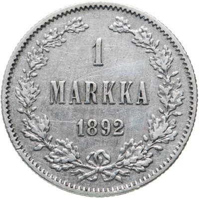 купить 1 марка 1892 L, монета для Финляндии
