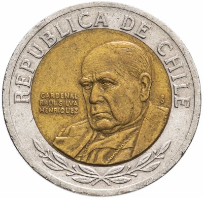 купить Чили 500 песо (pesos) 2000-2018