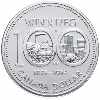 купить Канада 1 dollar (доллар) 1974 "100 лет Виннипегу"