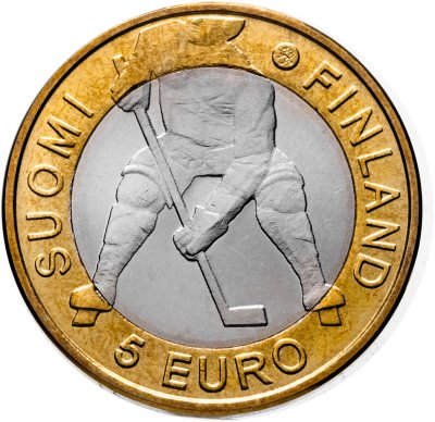 купить Финляндия 5 евро 2012 "Чемпионат мира по хоккею с шайбой 2012"